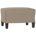 vidaXL Ensemble de canapés 3 Pièces avec coussins taupe tissu microfibre