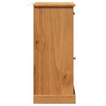 vidaXL Meuble de Salle de Bain VIGO marron miel 37 5 x 34 x 80 cm