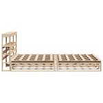 vidaXL Cadre de lit sans matelas 120x190 cm bois de pin massif