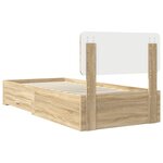vidaXL Cadre de lit Chêne Sonoma 75 x 190 cm Bois d'ingénierie