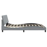 vidaXL Cadre de lit sans matelas gris clair 180x200 cm tissu