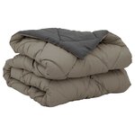 vidaXL Duvet d'été simple Gris clair et anthracite 200 x 140 cm