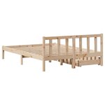 vidaXL Cadre de lit sans matelas 120x190 cm bois de pin massif