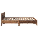 vidaXL Cadre de lit Bois Ancien 120 x 200 cm Bois d'ingénierie