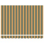 vidaXL Auvent rétractable automatique vert et jaune 350x250 cm