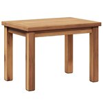 vidaXL Table basse Marron 50 x 35 x 36 cm Bois de teck massif