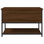 vidaXL Banc de rangement chêne marron 70x42 5x47 cm bois d'ingénierie