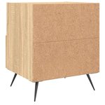 vidaXL Tables de chevet 2 Pièces chêne sonoma 40x35x47 5 cm