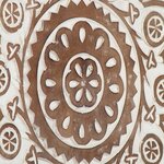 vidaXL Panneaux muraux sculptés à la main 2 Pièces MDF 40x40x1 5 cm