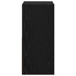 vidaXL Table de chevet avec tiroir Chêne noir 30 5 x 27 x 59 5 cm