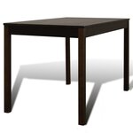 vidaXL Table de salle à manger avec 4 chaises Marron