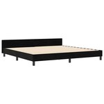 Literie vidaXL Noir 200x200 cm Velours