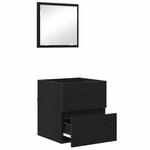 vidaXL Cabinet de Salle de Bain Chêne noir 41 x 38.5 x 45 cm