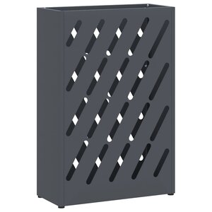 vidaXL Porte-parapluie Anthracite 28 x 12 x 41 cm Acier
