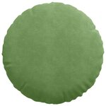 vidaXL Coussins de siège 2 Pièces Vert clair Ø 40 x 13 cm Velours