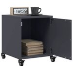 vidaXL Table de chevet anthracite 36x39x43 5 cm acier