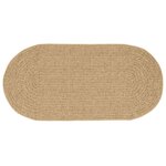 vidaXL Tapis ZIZUR Marron 200 x 100 cm Polypropylène