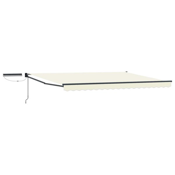 vidaXL Auvent rétractable électrique Crème et Anthracite 4 x 2 m
