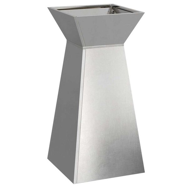 vidaXL Jardinière à pilier Argent 35 x 35 x 73 cm Acier inoxydable
