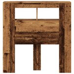 vidaXL Tête de lit à LED vieux bois 100x18 5x103 5cm bois d'ingénierie