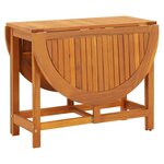 vidaXL Table de jardin 130x90x72 cm Bois d'acacia massif