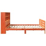 vidaXL Cadre de lit sans matelas cire marron 180x200cm bois pin massif