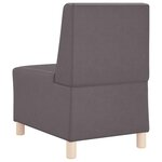 vidaXL Unité de Sofa Modulaire Sans Accoudoirs 3 Pièces Gris