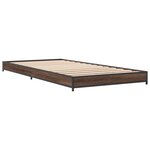 vidaXL Cadre de lit sans matelas chêne marron 75x190 cm