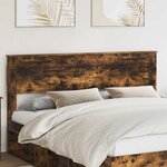 vidaXL Tête de lit Chêne fumé 200 cm Bois d'ingénierie
