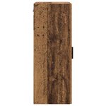 vidaXL Meuble mural Bois Ancien 34 5 x 34 x 90 cm Bois d'ingénierie