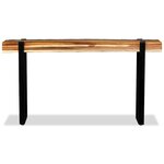 vidaXL Table console Bois de récupération massif réglable
