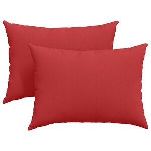 vidaXL Coussins de canapé 2 pc tissu Rouge 70 x 50 cm