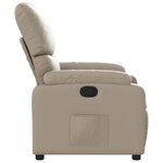 vidaXL Fauteuil inclinable Cappuccino Similicuir