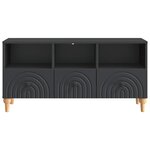 vidaXL Meuble TV Noir 102 x 34 5 x 50 cm Bois d’ingénierie