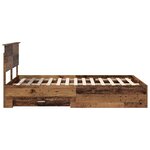 vidaXL Cadre de lit Bois ancien 120 x 190 cm Bois d'ingénierie