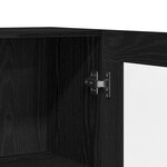 Buffet vidaXL Noir Chêne 120x30 5x70 cm en bois composite