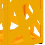 vidaXL Porte-parapluie Moutarde 15 5 x 15 5 x 49 cm Métal