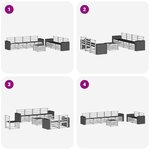 vidaXL Ensembles de canapés 8 pc Bois d'Acacia Massif