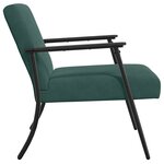 vidaXL fauteuil Vert foncé 59 x 75 x 78 cm Velours
