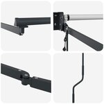 vidaXL Cadre de store rétractable électrique Anthracite 3 5 x 2 m