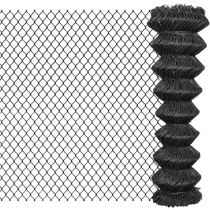 vidaXL Clôture à mailles Acier 15 x 1 5 m Gris