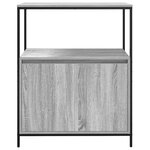 vidaXL Meuble de salle de bain avec étagères sonoma gris 76 5x35x95 cm