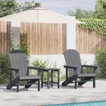 vidaXL Mobilier de jardin lounge 2 Pièces Gris clair 74 x 82 x 90 cm