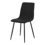 Lot de 4 chaises de salle à manger moderne design robuste 89 x 43 x 52 cm noir 03_0009808