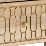 vidaXL Table de chevet 40x33x46 cm Bois de manguier solide