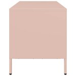 vidaXL Meuble TV rose 101 5x39x43 5 cm acier laminé à froid