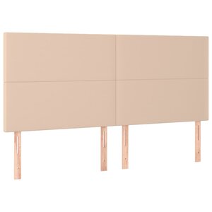 vidaXL Têtes de lit 4 Pièces Cappuccino 90x5x78/88 cm Similicuir