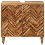 vidaXL Armoire d'évier Marron 62 x 33 x 58 cm Bois de mangue massif