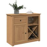 vidaXL Buffet avec tiroir Panama 93x40x80 cm bois massif de pin