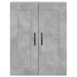 vidaXL Buffet haut Gris béton 69 5x34x180 cm Bois d'ingénierie